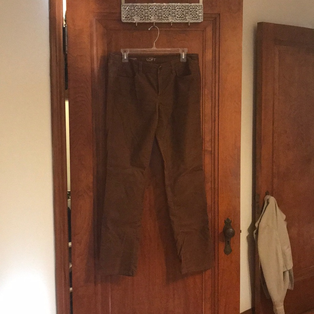 Cinnamon thin ribbed cords